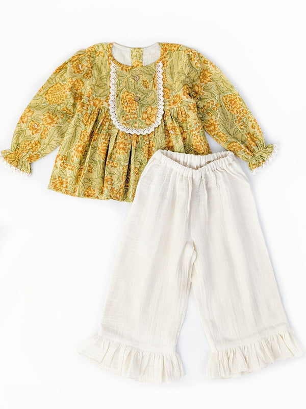 Pure Cotton Olivia Top Bottom Set
