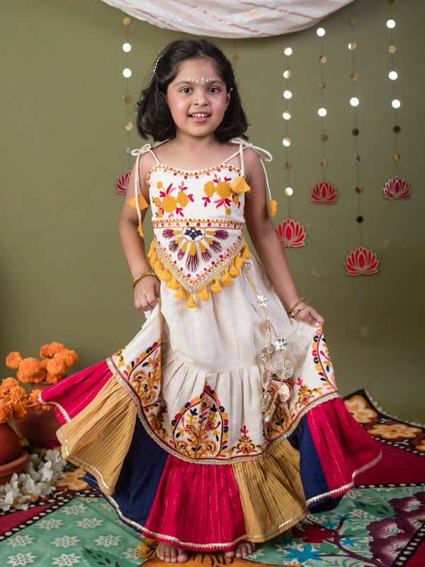 Rangtaari Lehenga – Multicolor Traditional Chaniya Choli Set for Girls