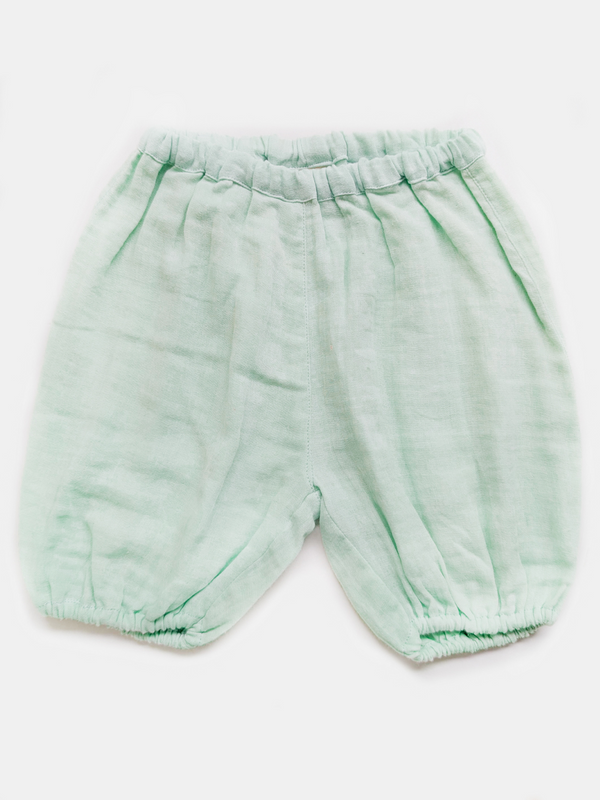Mint Green Pure Muslin Crawling Pants