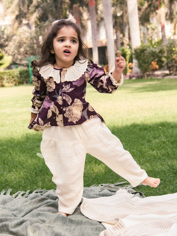 Baby Collar Lavina Top Bottom set