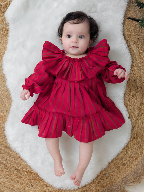 Red Chilli Baby Frilled Frock