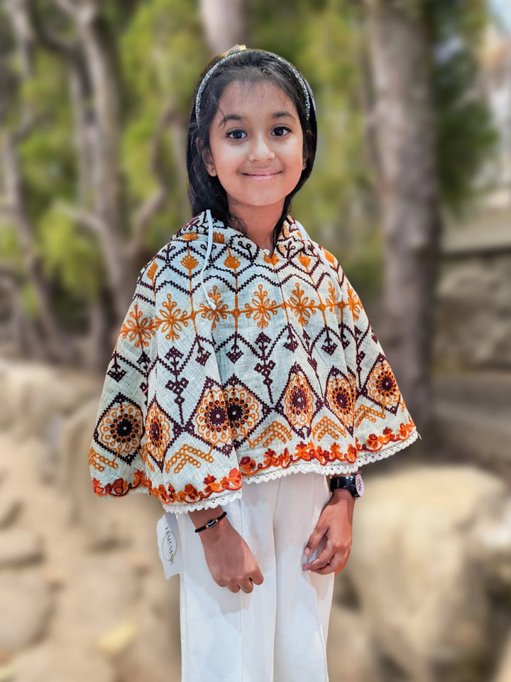 Fancy poncho deals top
