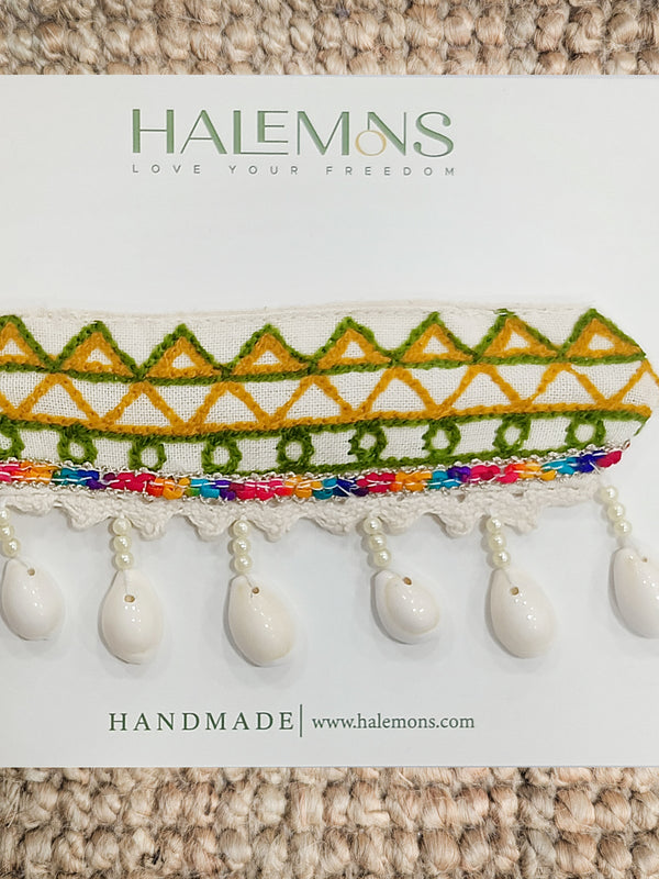 White Classic Cotton Festive Choker (Copy)