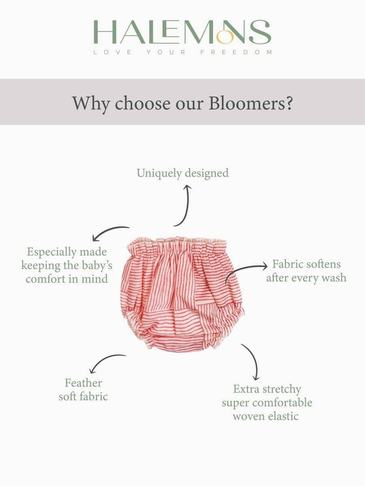 100% Cotton Toddler Baby Butter bloomers pack of 3 - Halemons