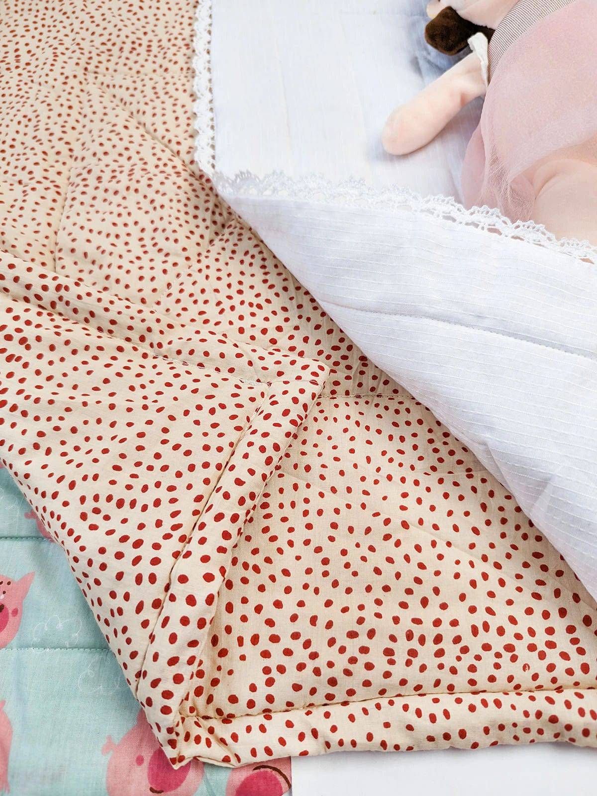 Halemons Cotton Quilted Piggy Neutral Baby Diaper Changing Mats - Assorted - Halemons