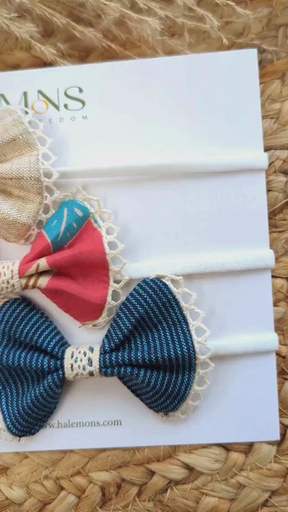 Handmade Bow Bands for Babies and Infants Comfortable Halemons