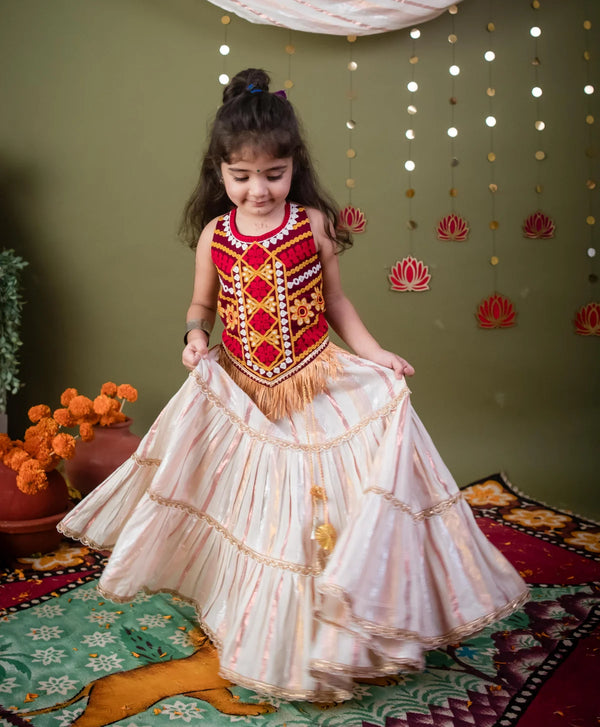 Sitara Cotton Lehenga Choli Set for Girls
